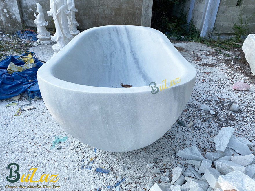Bồn tắm bằng đá trắng tự nhiên