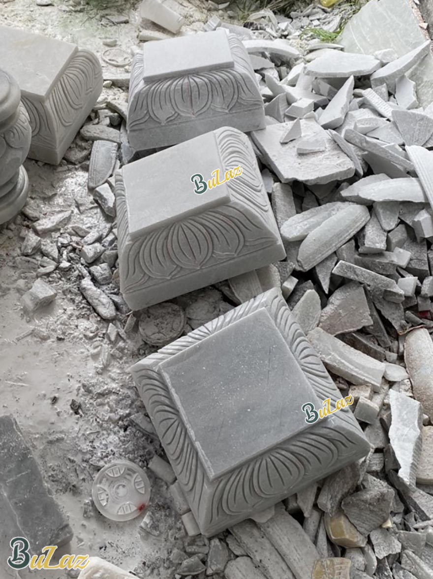 Đá Kê cột nhà gỗ trụ vuông bằng đá tự nhiên
