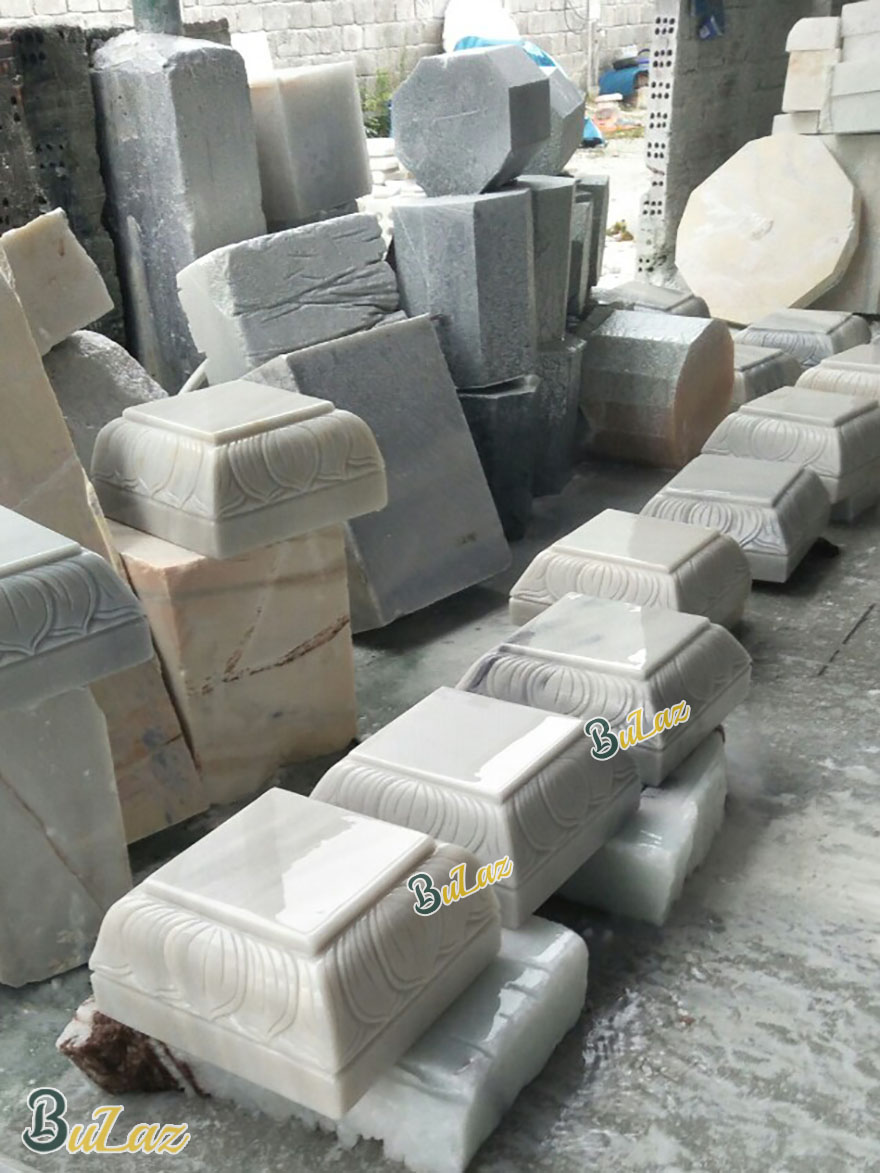 Đá Kê cột nhà gỗ trụ vuông bằng đá tự nhiên