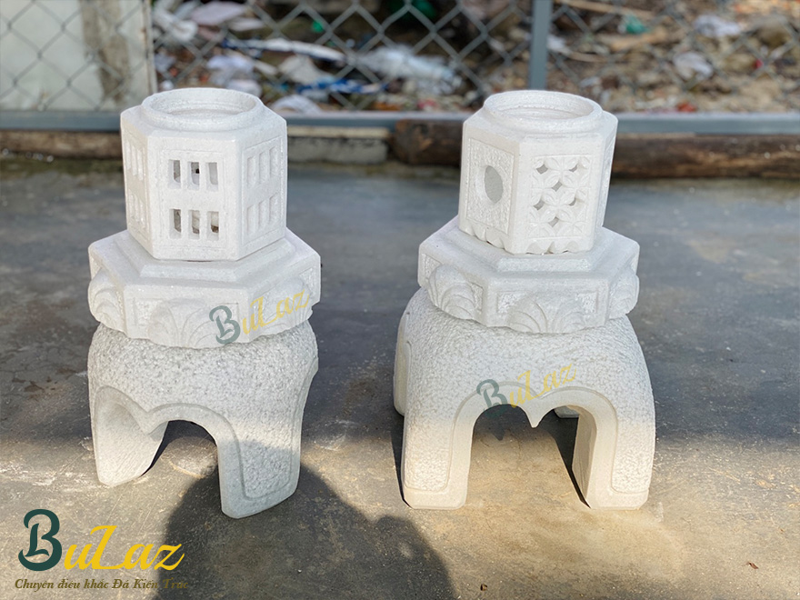 Đèn Đá sân vườn kiểu Nhật (đá cẩm thạch trắng)