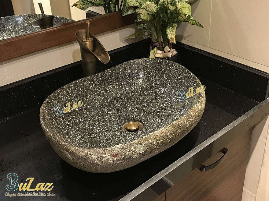 lavabo đá cuội